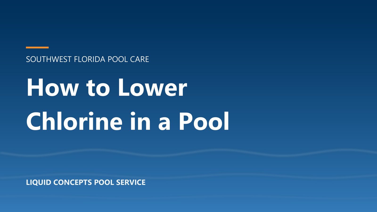 Pool technician testing chlorine levels in a sunlit backyard swimming pool in Fort Myers, Florida