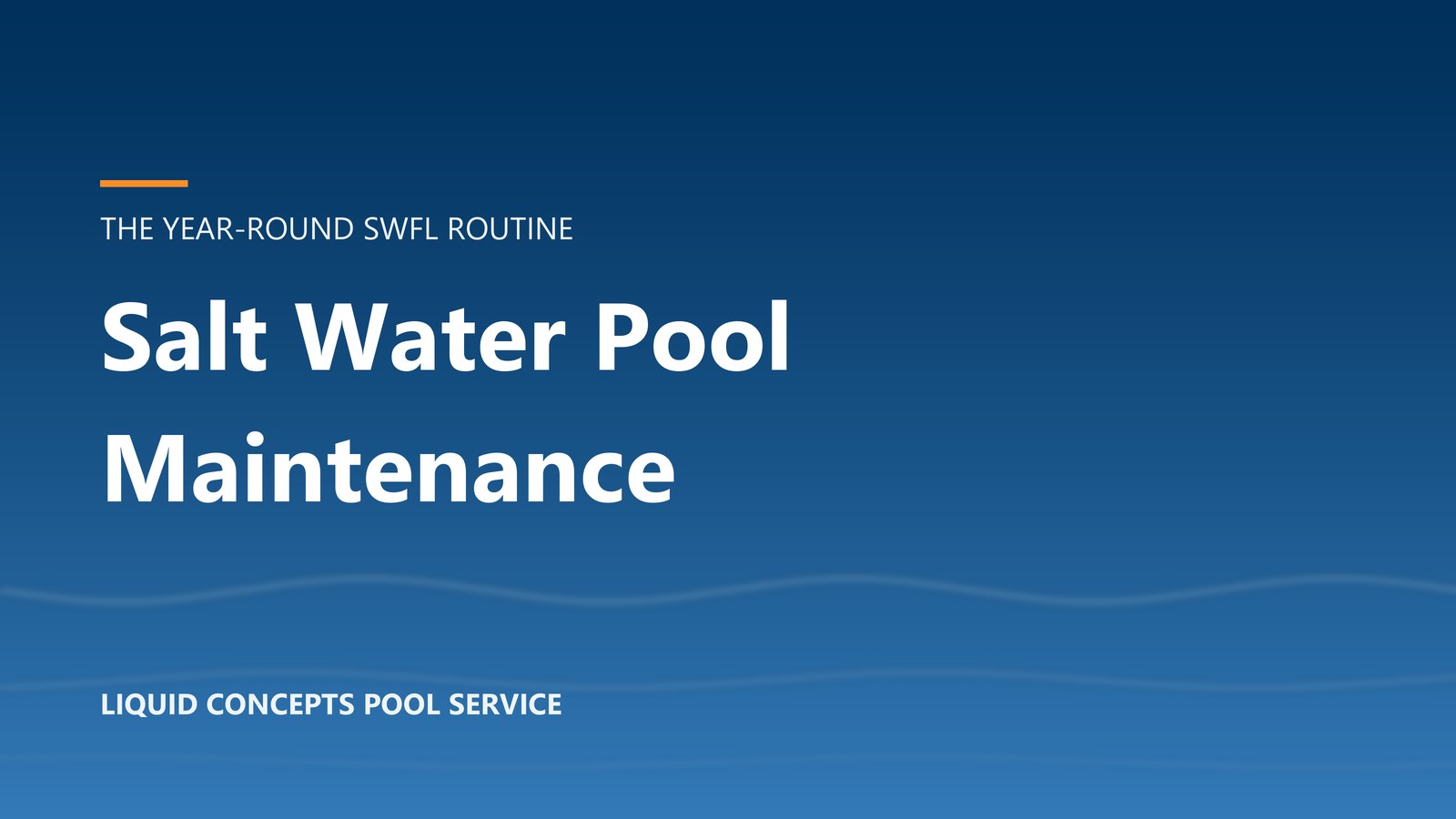 Salt water pool maintenance in Fort Myers, Florida, showing a homeowner testing pool water beside a salt chlorine generator